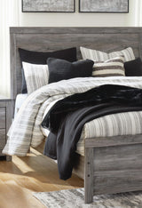 Bronyan Dark Gray Panel Bedroom Set detail view