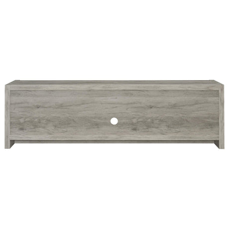 Burke 3-Piece TV Entertainment Center Fits 75-Inch TVs Grey Driftwood view 7
