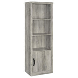 Burke 3-Piece TV Entertainment Center Fits 75-Inch TVs Grey Driftwood view 8