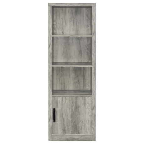 Burke 3-Piece TV Entertainment Center Fits 75-Inch TVs Grey Driftwood view 10