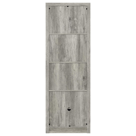 Burke 3-Piece TV Entertainment Center Fits 75-Inch TVs Grey Driftwood view 13
