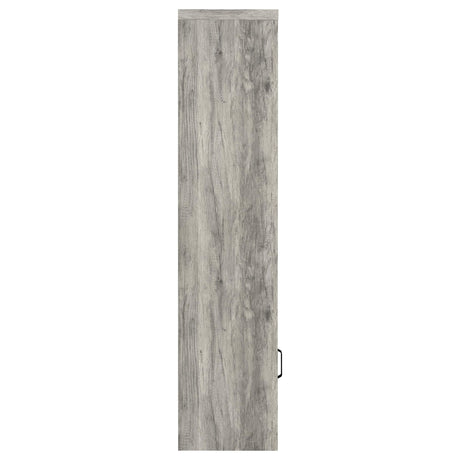 Burke 3-Piece TV Entertainment Center Fits 75-Inch TVs Grey Driftwood view 14