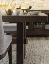 Burkhaus Dark Brown Dining Set detail view