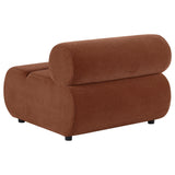 Byrne Velvet Upholstered Armless Chair Rust view 5