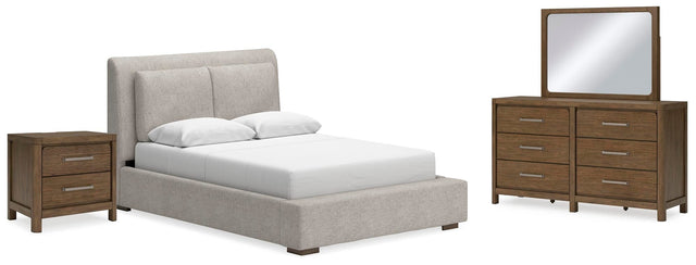 Cabalynn Light Brown Upholstered Bedroom Set from Ella Furniture