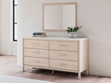 Cadmori Two-tone Upholstered Panel Bedroom Set from Ella Furniture