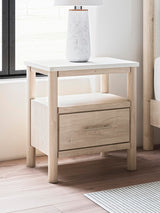 Cadmori Two-tone Upholstered Panel Bedroom Set view 4