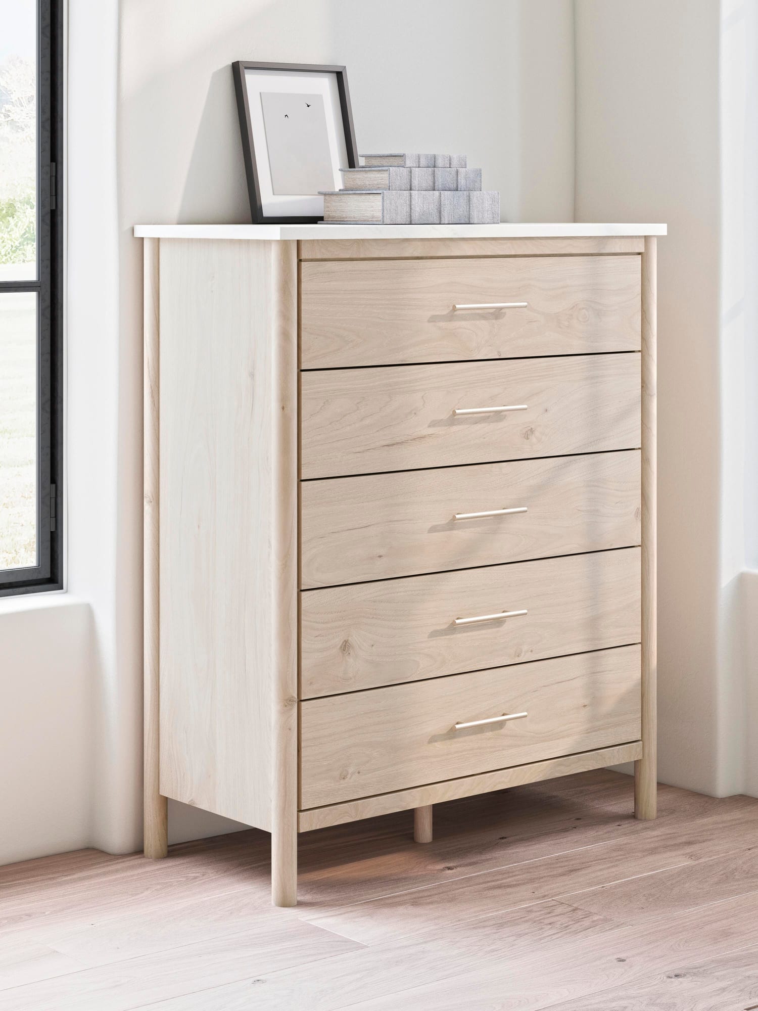 Cadmori Two-tone Upholstered Panel Bedroom Set view 5