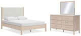Cadmori Two-tone Upholstered Panel Bedroom Set view 14