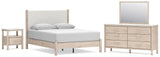 Cadmori Two-tone Upholstered Panel Bedroom Set view 25