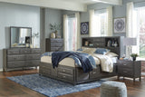 Caitbrook Gray 8 Storage Bedroom Set King 3: Bed, Dresser, Mirror from Ella Furniture