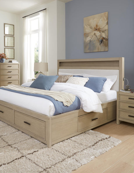 Calmoro Gray Bookcase Bedroom Set from Ella Furniture