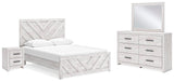 Cayboni Whitewash Panel Bedroom Set from Ella Furniture
