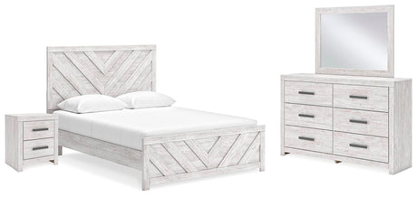 Cayboni Whitewash Panel Bedroom Set from Ella Furniture