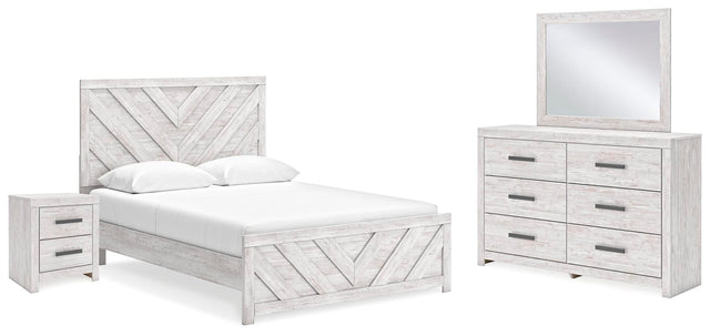 Cayboni Whitewash Panel Bedroom Set from Ella Furniture