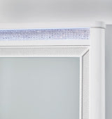 Chalanna White Upholstered Storage Bedroom Set detail view
