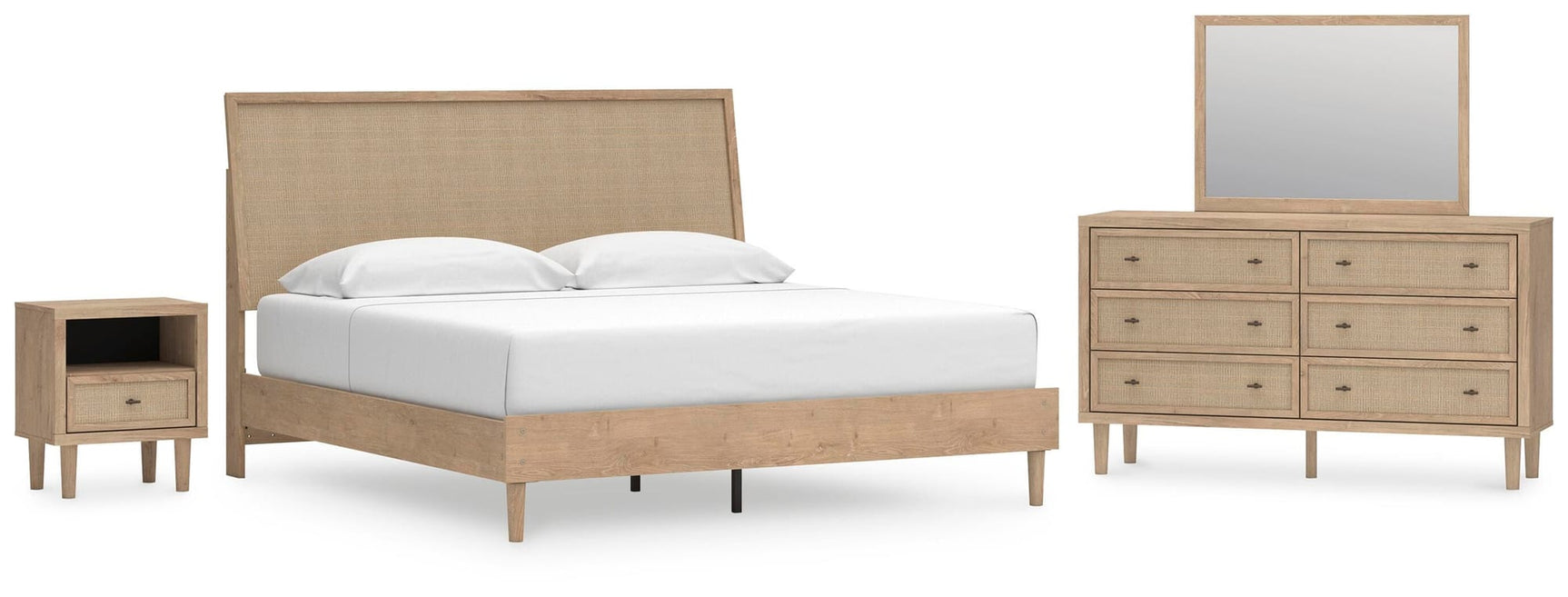 Cielden Two-tone Panel Bedroom Set view 2