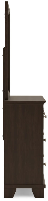 Covetown Dark Brown Panel Bedroom Set view 9