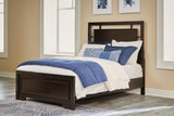 Covetown Dark Brown Panel Bedroom Set Full 3: Bed, Dresser, Mirror from Ella Furniture