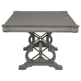 Cresswell 104-inch Double Pedestal Extension Dining Table Weathered Taupe view 6