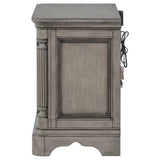 Cresswell 3-drawer Nightstand Bedside Table Weathered Taupe view 5