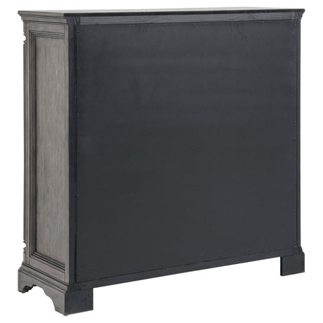 Cresswell 4-drawer Door Chest with Hidden Storage Weathered Taupe view 5