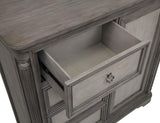 Cresswell 4-drawer Door Chest with Hidden Storage Weathered Taupe view 8