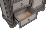 Cresswell 4-drawer Door Chest with Hidden Storage Weathered Taupe view 11