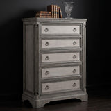 Cresswell 5-drawer Chest of Drawers Weathered Taupe view 2