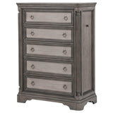 Cresswell 5-drawer Chest of Drawers Weathered Taupe view 4