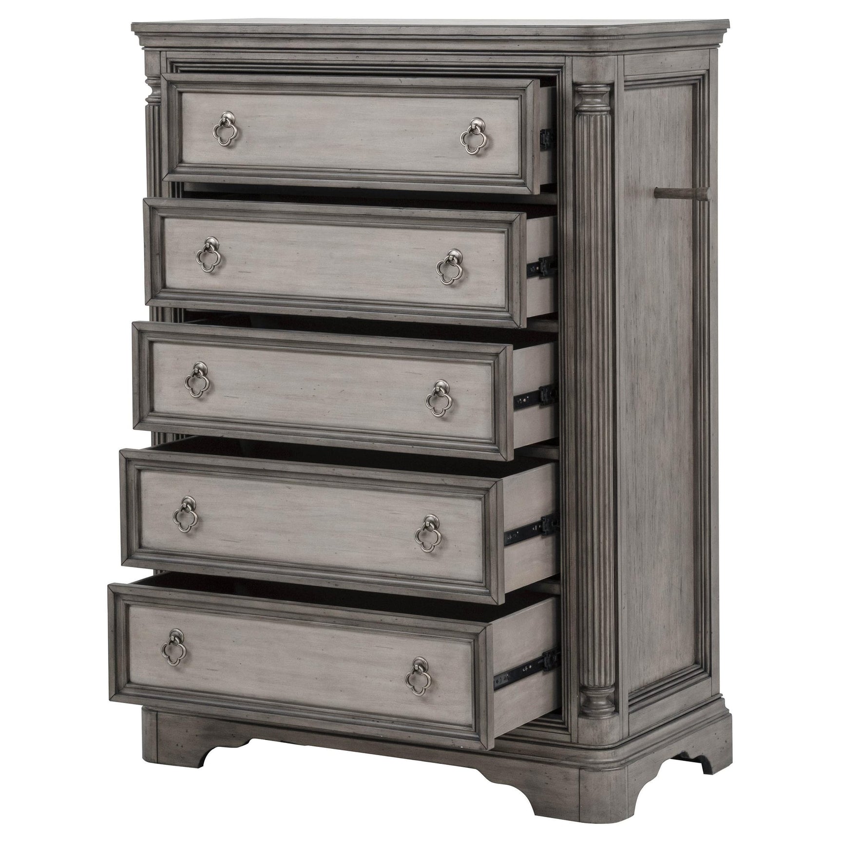 Cresswell 5-drawer Chest of Drawers Weathered Taupe view 5