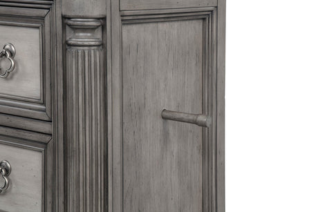 Cresswell 5-drawer Chest of Drawers Weathered Taupe view 9