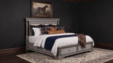 Cresswell Eastern King Upholstered Storage Platform Bed Weathered Taupe view 2