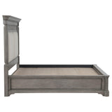 Cresswell Eastern King Upholstered Storage Platform Bed Weathered Taupe view 8