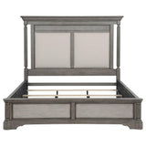 Cresswell Queen Upholstered Panel Bed Weathered Taupe view 3