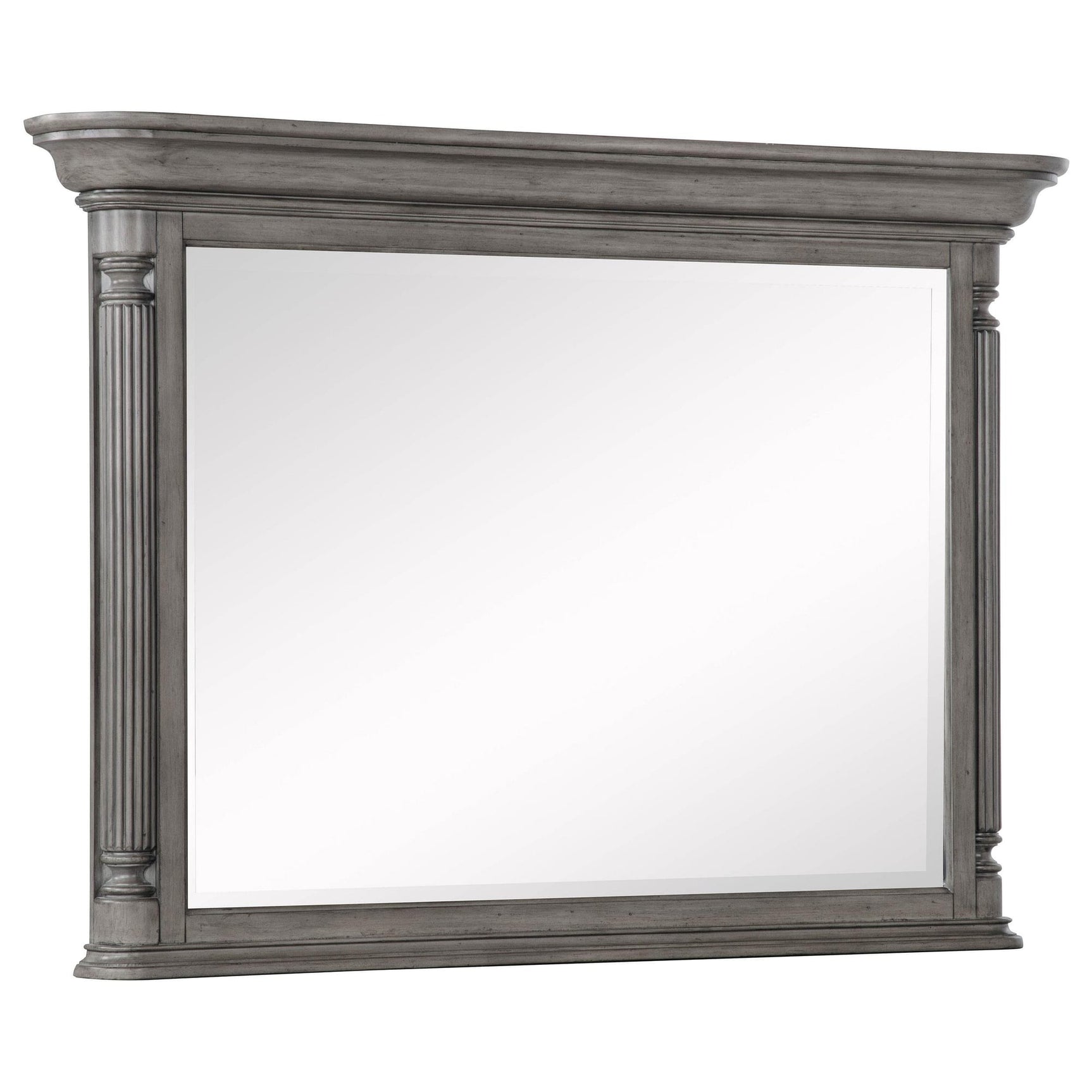 Cresswell Rectangular Dresser Mirror Weathered Taupe from Ella Furniture