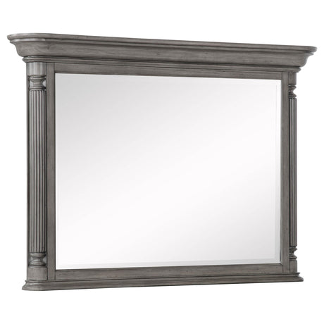 Cresswell Rectangular Dresser Mirror Weathered Taupe from Ella Furniture