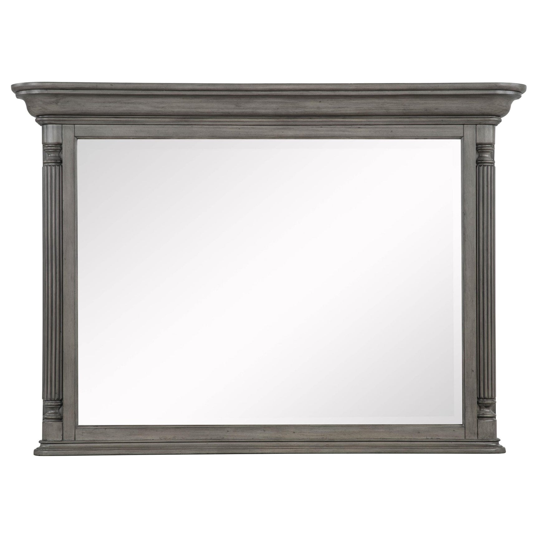 Cresswell Rectangular Dresser Mirror Weathered Taupe view 3