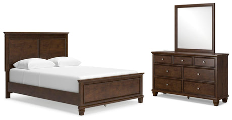 Danabrin Brown Panel Bedroom Set Queen 3: Bed, Dresser, Mirror from Ella Furniture