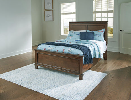 Danabrin Brown Panel Bedroom Set Full 3: Bed, Dresser, Mirror from Ella Furniture