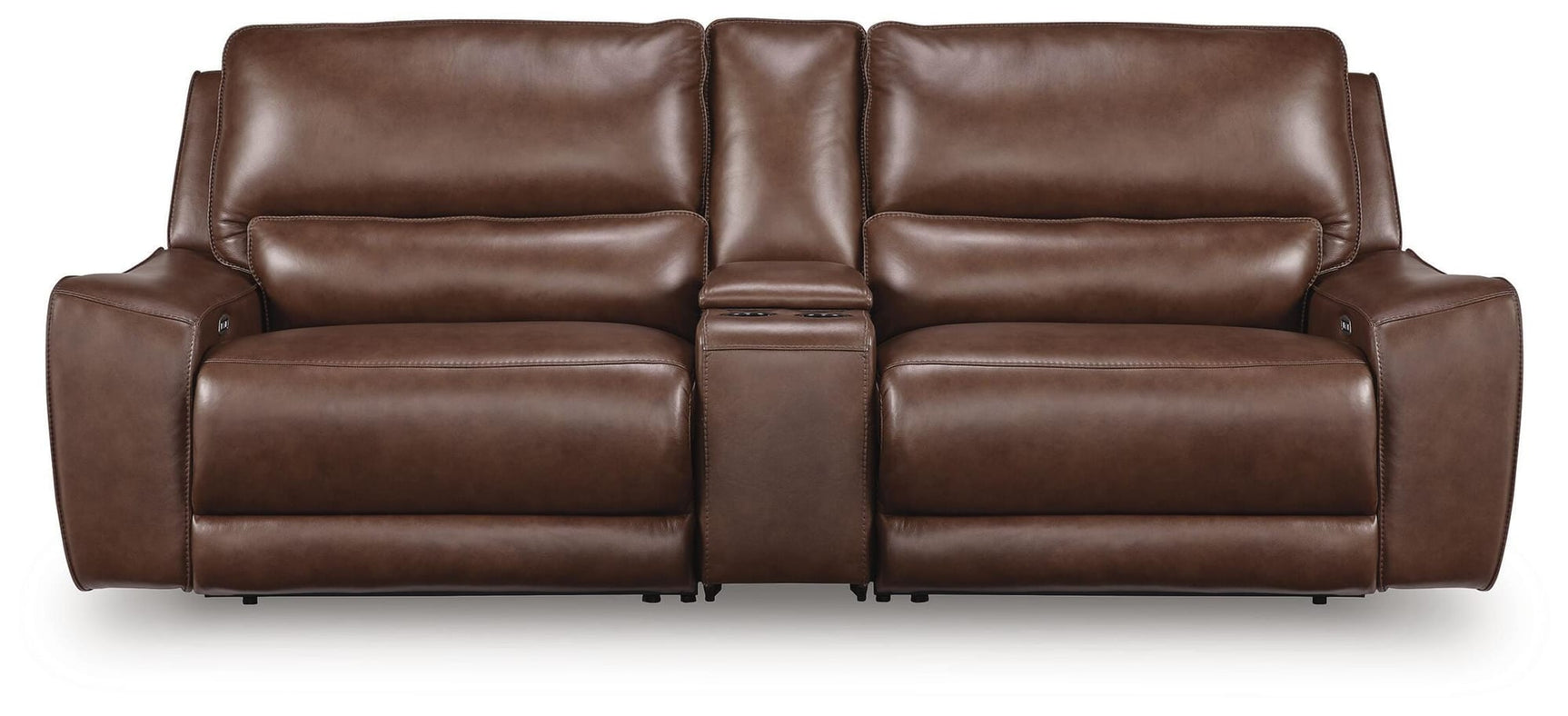 DeepWakes Canyon Leather 3-Piece Power Reclining Sectional view 4