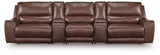 DeepWakes Canyon Leather 5-Piece Reclining Sectional with Storage Consoles view 4