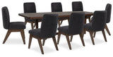 Dilenno Dark Brown Dining Set view 6