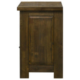 Doherty 1-drawer Nightstand Bedside Table Rustic Brown view 4