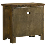 Doherty 1-drawer Nightstand Bedside Table Rustic Brown view 5