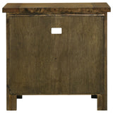 Doherty 1-drawer Nightstand Bedside Table Rustic Brown view 6
