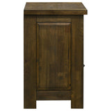 Doherty 1-drawer Nightstand Bedside Table Rustic Brown view 8