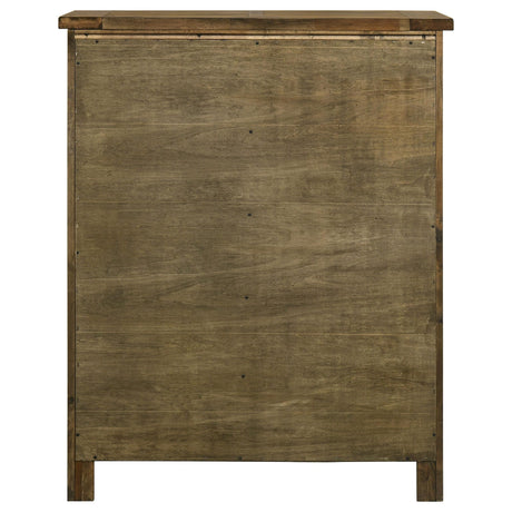 Doherty 5-drawer Chest of Drawers Rustic Brown view 6