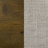 Doherty Queen Linen Upholstered Panel Bed Rustic Brown view 9