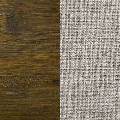 Doherty Queen Linen Upholstered Panel Bed Rustic Brown view 9